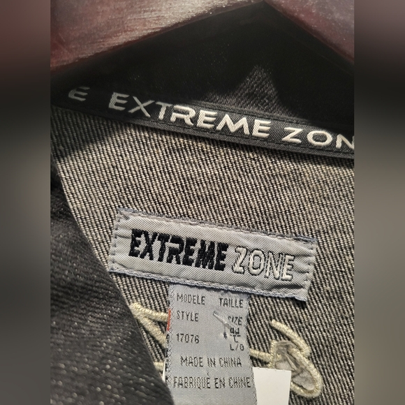 ❌️SOLD❌️ 👕🌶 Vintage Y2K Extreme Zone Denim Jacket - Picture 5 of 6